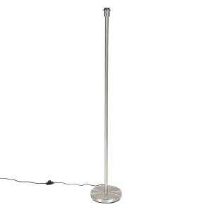 Moderna podna svjetiljka čelik bez sjene - Simplo