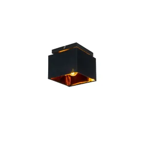 Moderna stropna svjetiljka crna sa zlatom - VT 1