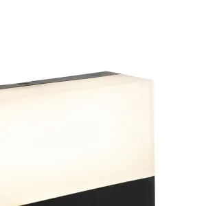 Moderna vanjska zidna svjetiljka crna IP44 uklj. LED - Dualy