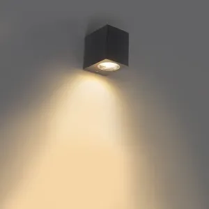 Moderna vanjska zidna lampa sive boje od plastike - Baleno