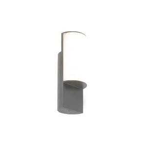 Moderna vanjska zidna svjetiljka tamno siva s LED - Harry