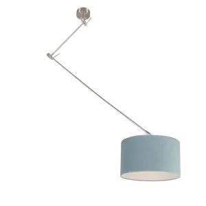 Moderna viseća svjetiljka čelik s hladnjakom mineralnom 35 cm - Blitz I