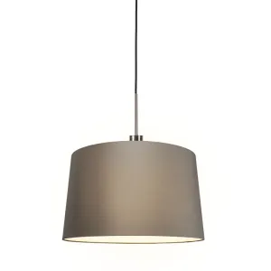 Moderna viseća svjetiljka čelik s tamnom bojom 45 cm - Combi 1