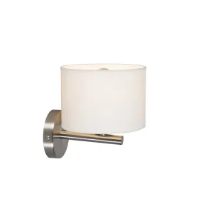 Moderna zidna lampa bijela okrugla - VT 1