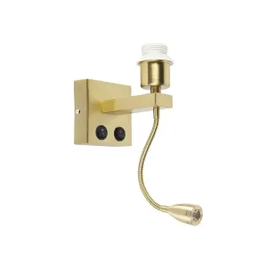 Moderna zidna lampa zlatna sa savitljivim krakom - Brescia Combi