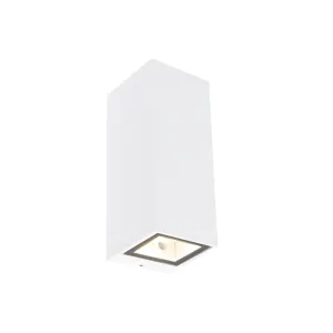 Moderna zidna svjetiljka bijela GU10 AR70 IP54 - Baleno II