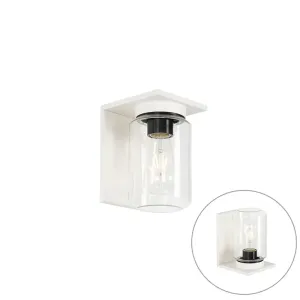 Moderna zidna svjetiljka bijela IP54 - Marshall