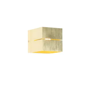 Moderna zidna lampa zlatna 9,7 cm - Transfer Groove