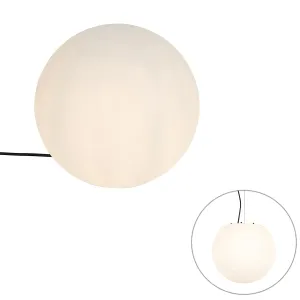 Moderna vanjska svjetiljka bijela 35 cm IP65 - Nura