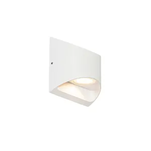 Moderna vanjska zidna svjetiljka bijela s LED 2 svjetla IP54 - Mal