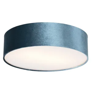 Moderna stropna lampa plava 40 cm - Bubanj