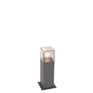 Moderna stojeća vanjska svjetiljka 30 cm tamno siva IP44 - Danska