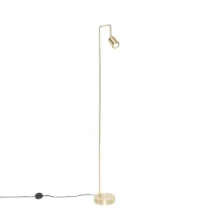 Moderna podna svjetiljka od mesinga podesiva - Java