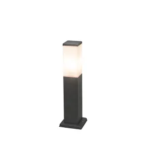 Moderni vanjski stup svjetiljke tamno sive boje 45 cm IP44 - Malios