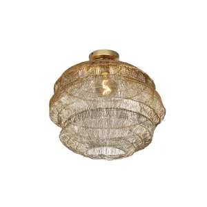 Orijentalna stropna lampa zlatna 45 cm - Vadi