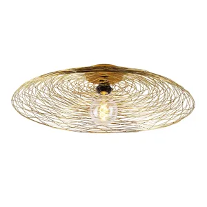 Orijentalna stropna svjetiljka zlatna 60 cm - Glan