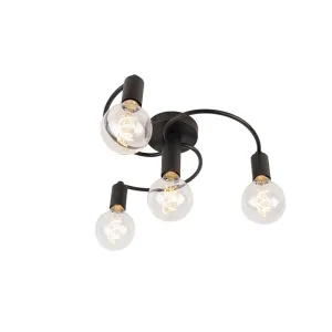 Pametna stropna svjetiljka crna uklj. 4 WiFi G95 - Jednostavna