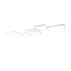 Stropna svjetiljka bijela uklj. LED 3 stupnja prigušiva 5 svjetala - Lejo