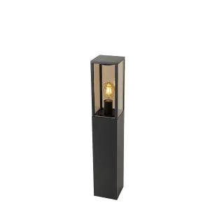Samostojeća vanjska svjetiljka crna s dimom 80 cm IP44 - Charlois