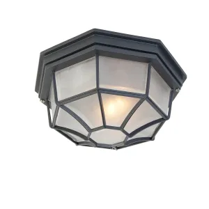 Seoska stropna svjetiljka tamno siva IP44 - Bri L