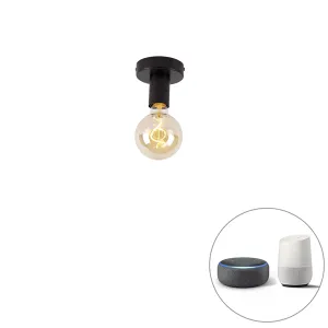 Pametna stropna svjetiljka crna uklj. WiFi G95 - Jednostavna