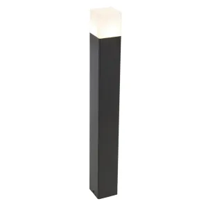 Stojeća vanjska svjetiljka crna s opalovom bijelom hladom 70 cm - Danska