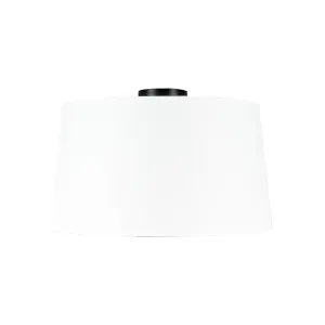 Stropna svjetiljka mat crna s bijelom hladom 45 cm - Combi