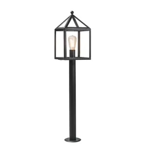 Stup za vanjsku svjetiljku crni 100 cm - Amsterdam