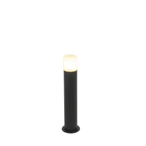 Vanjska svjetiljka crna s opalovom bijelom hladom 50 cm - Odense