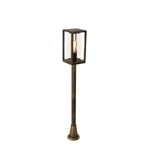 Vintage stojeća vanjska svjetiljka antikno zlato 100 cm IP44 - Charlois