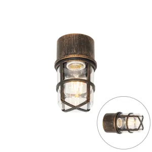 Vintage vanjska zidna svjetiljka crna IP54 - Kiki