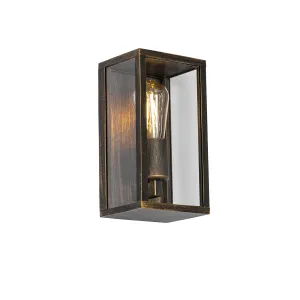 Vintage zidna lampa antikno zlato 26 cm IP44 - Charlois