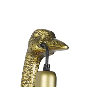 Vintage zidna svjetiljka mesing - Camel bird