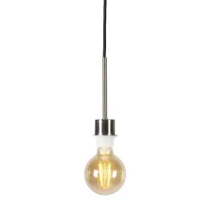 Viseća lampa čelična sa crnim kablom - Combi 1