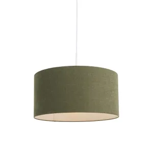 Viseća svjetiljka bijela sa zelenom hladom 50 cm - Combi 1