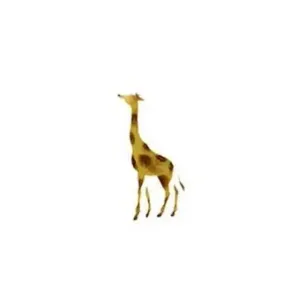 Samoljepljiva šablona Žirafa 7x10 cm