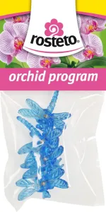 Plastové klipsy pro orchidej, Rosteto VÁŽKA, modré, 4 ks