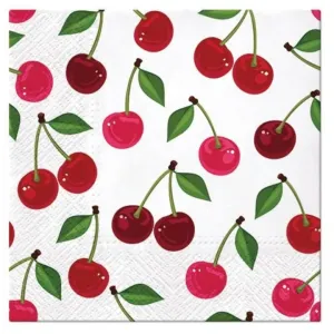 Salveta za dekupaž Cherries Pattern - 1 kom (salvete za)