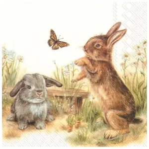 Salvete za dekupaž Bunny - 1 komad (Salvete za dekupaž) #328285
