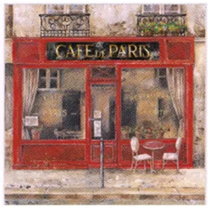 Salvete za DEKUPAŽ - Cafe de Paris - 1 kom  (salvete za)