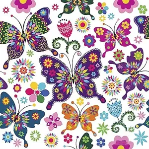 Salvete za DEKUPAŽ - Šareni leptiri - 1kom (dekorativni pribor)
