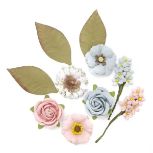 3D papirni cvijetovi i listovi - set od 10 komada (Cvijetovi)