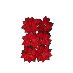 3D papirno cvijeće | Božićna zvijezda 6 kom (Novogodišnja)