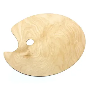Ovalna drvena paleta - 30x40 cm (slikarska ovalna drvena)