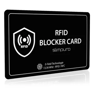 Slimpuro RFID kartica za blokiranje sa signalom smetnji, NFC, ultra tanka, format platne kartice