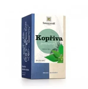 BIO bylinný čaj, Sonnentor Kopřiva, Urtica spp., porcovaný, 18 sáčků