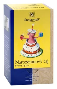 BIO bylinný čaj, Sonnentor Narozeninový čaj, porcovaný, 18 sáčků
