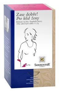 BIO bylinný čaj, Sonnentor Zase dobře - Pro klid ženy, porcovaný, 18 sáčků