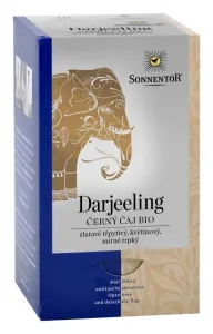 BIO černý čaj, Sonnentor Neodolatelný Darjeeling, porcovaný, 18 sáčků