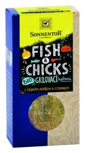 BIO směs koření, Sonnentor Fish & Chicks - grilovací koření, krabička, 55 g